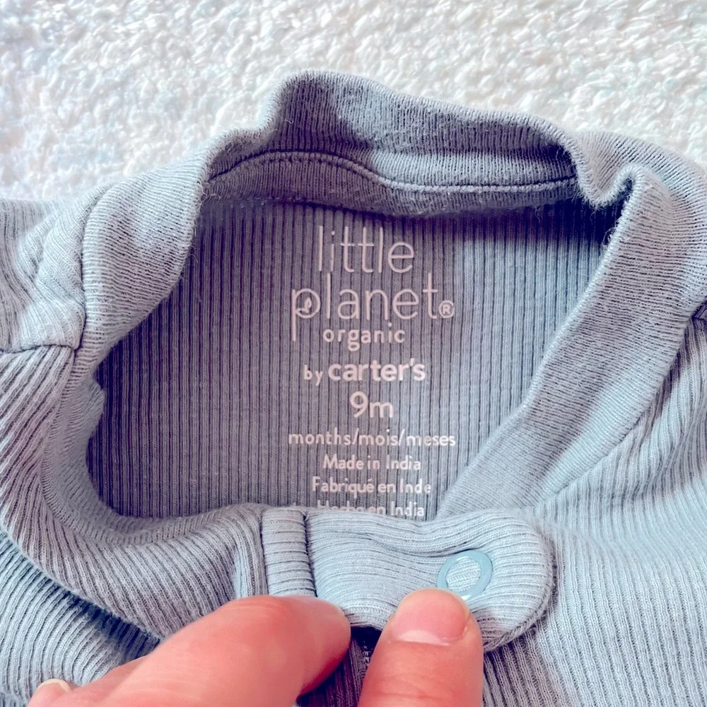 Little Planet By Carter’s Ribbed Footie - Size 9 Months